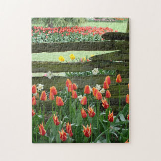 Tulpen-Garten-Puzzle, 28 cm x 35,5 cm, 252 Teile