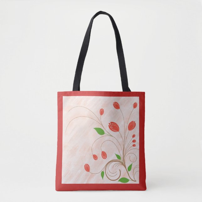 Tulpen Garten Tasche (Vorderseite)