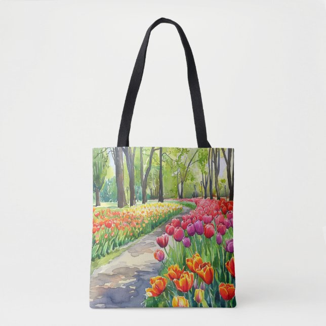 Tulpen im Park Tasche (Vorderseite)