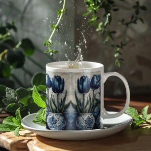 Tulpen in Delfter Blau Verwandlungstasse