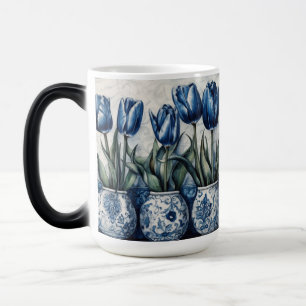 Tulpen in Delfter Blau  Verwandlungstasse