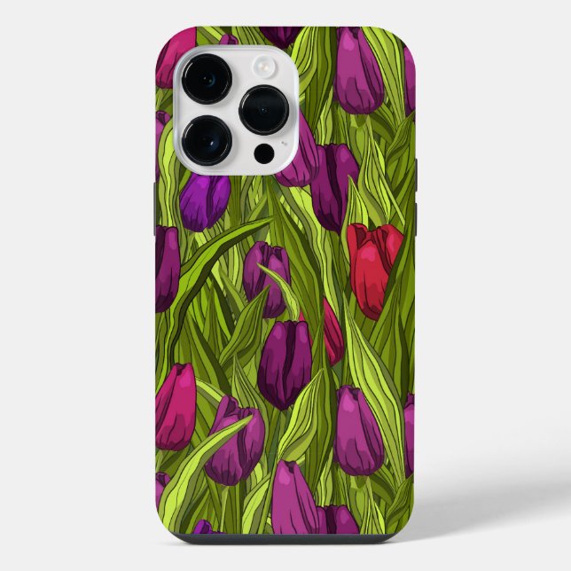 Tulpen iPhone 14 Pro Max Hülle (Rückseite)