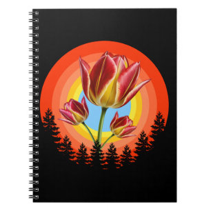 Tulpen Natur botanische Pflanze Notizblock