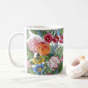 Tulpen Pfingstrose Frühlingsblumengarten Kaffeetasse