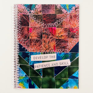 Tulpen-Quiltmuster Kaktus-Blume Ozean Fisch Kunst Planer