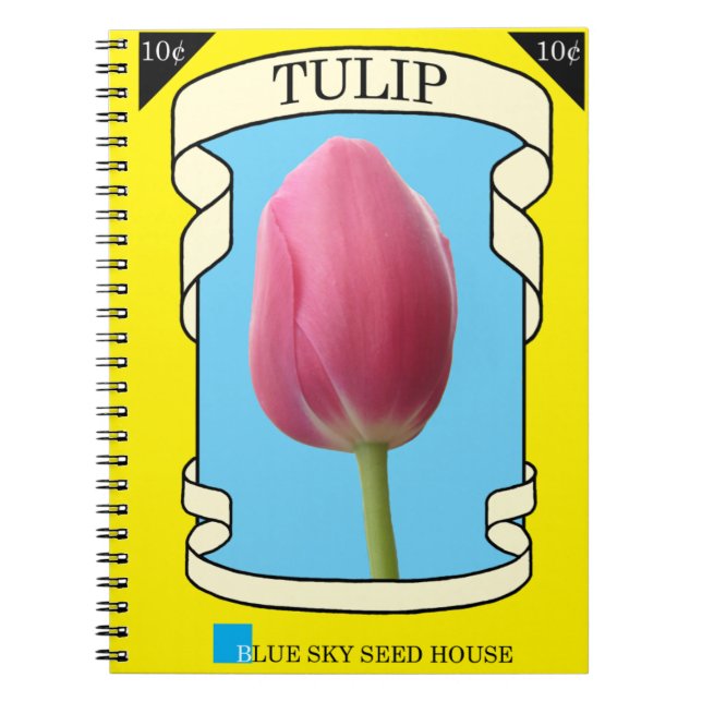 Tulpen-Samenpackung Notizblock (Vorderseite)