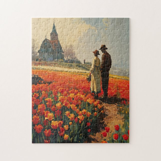 Tulpen-Serenität Vintage (Vertikal)