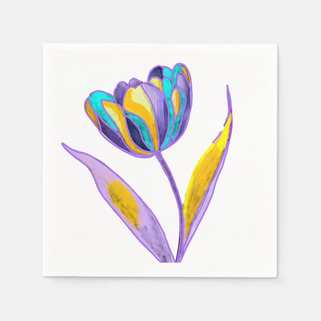 Tulpen-Serviette Serviette (Vorderseite)