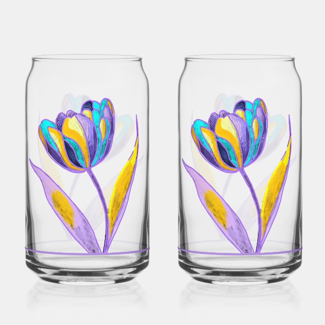 Tulpen-Sodaglas Dosenglas (Vorderseite)