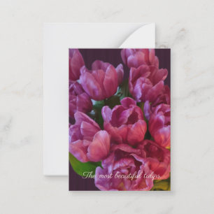 Tulpen und individuelle Text Muttertag Mitteilungskarte