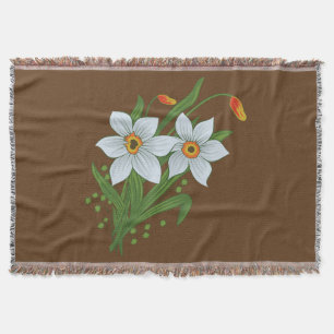 Tulpen und Osterglocken Blumen Decke
