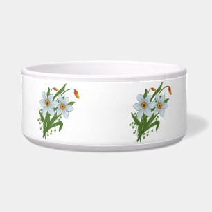 Tulpen und Osterglocken Blumen Napf