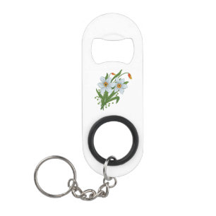 Tulpen und Osterglocken Blumen Schlüsselanhänger Flaschenöffner
