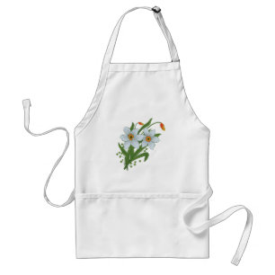 Tulpen und Osterglocken Blumen Schürze