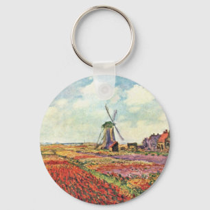Tulpen von Holland durch Claude Monet Schlüsselanhänger