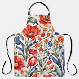 Tulpenblüten WC Musterdesign Schürze