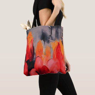 Tulpenfeld – Abstrakte florale Intensität Tasche