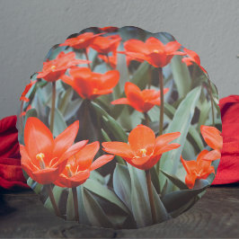 Tulpenfeld Rundes Kissen