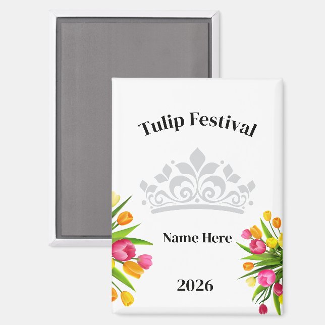 Tulpenfest  magnet (Vorderseite/Rückseite)