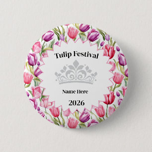 Tulpenfestival Königliche Knopfnadel Button