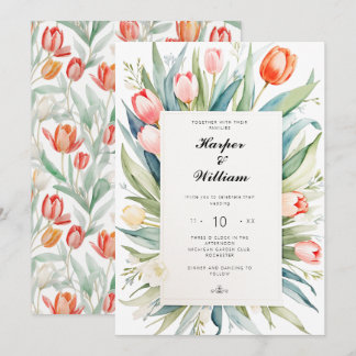 Tulpenhochzeit Einladung