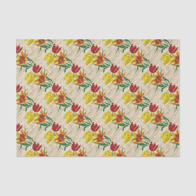 Tulpenlieder Seidenpapier (Vorderseite)