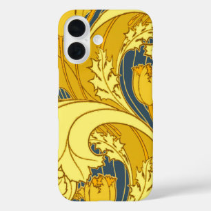 Tulpenmusterdruck: Gelbblaue Art Nouveau title_seo2
