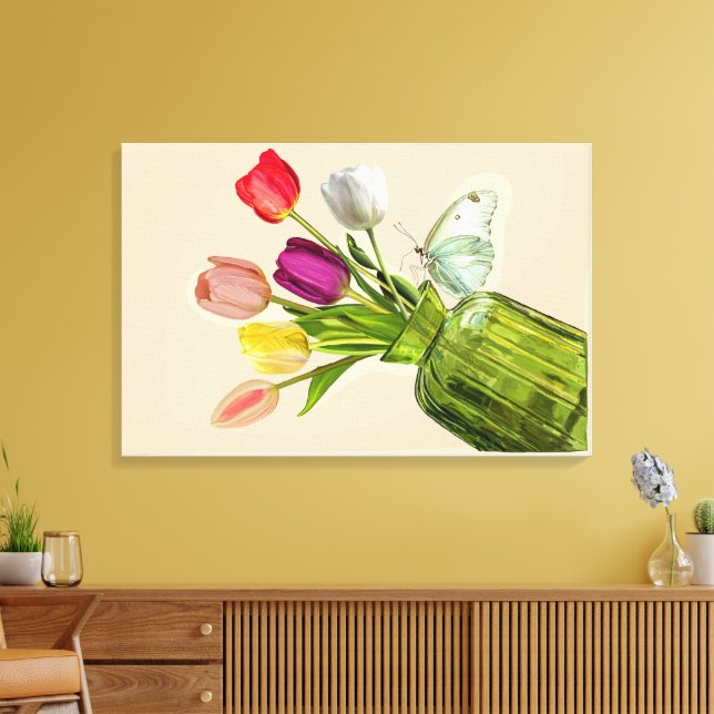 Tulpenstrauß Leinwanddruck (Insitu (Wohnzimmer))