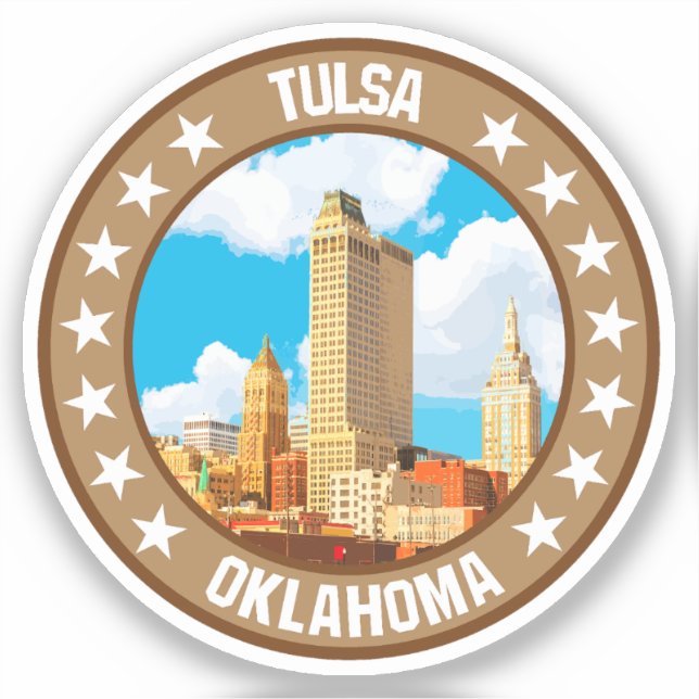 Tulsa Aufkleber (Vorderseite)