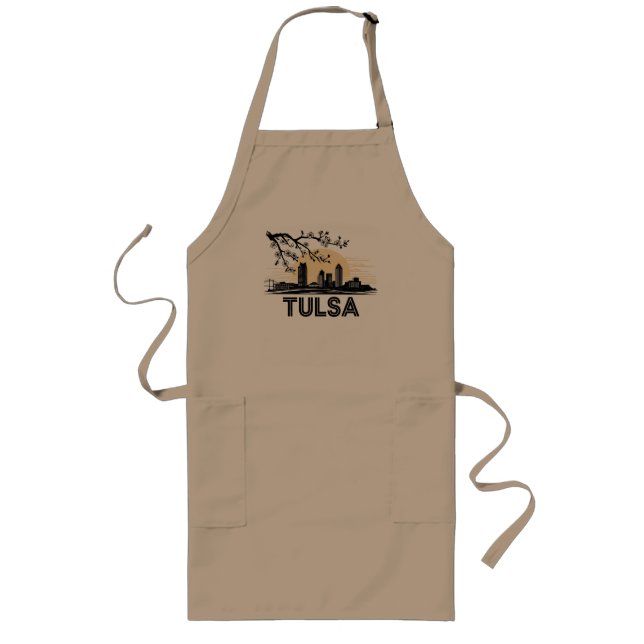 Tulsa City Oklahoma USA Lange Schürze (Vorne)