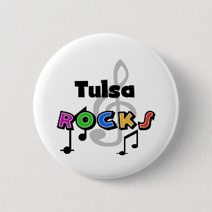 Tulsa-Felsen Button