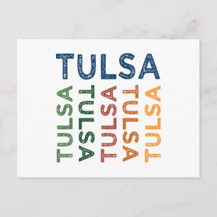Tulsa Niedlich Colorful Postkarte