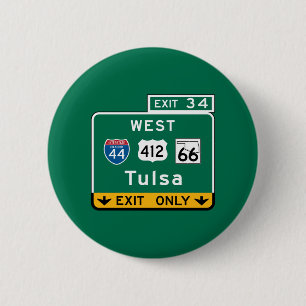 Tulsa, OKAYVerkehrsschild Button