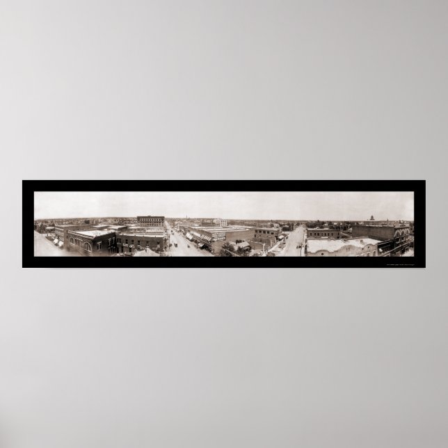 Tulsa Oklahoma Foto 1908 Poster (Vorne)