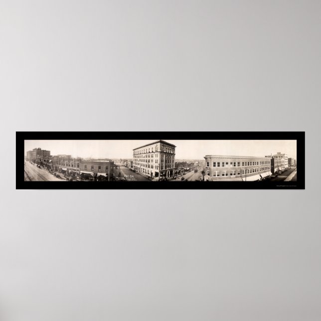 Tulsa, Oklahoma Foto 1910 Poster (Vorne)