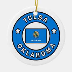 Tulsa Oklahoma Keramik Ornament
