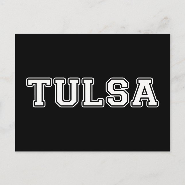 Tulsa Oklahoma Postkarte (Vorderseite)