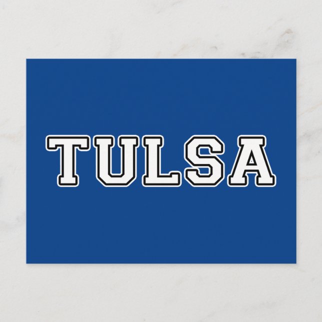 Tulsa Oklahoma Postkarte (Vorderseite)