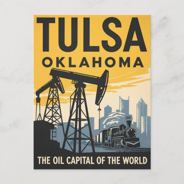 Tulsa, Oklahoma Postkarte (Vorderseite)