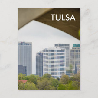Tulsa Oklahoma Skyline Postkarte
