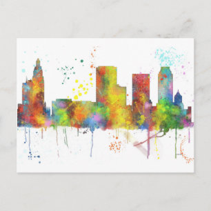 TULSA, OKLAHOMA SKYLINE POSTKARTE