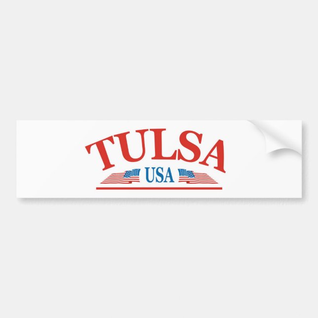 Tulsa Oklahoma USA Autoaufkleber (Vorne)