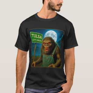 TULSA STADTGEBIET - DER ALPTRAUM HAT EIN GESICHT. T-Shirt