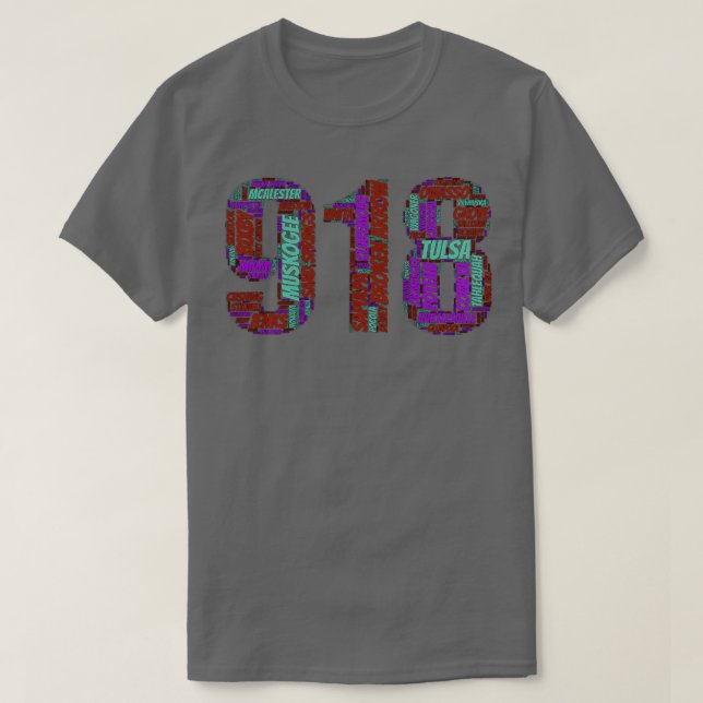 Tulsa und die 918 T-Shirt (Design vorne)