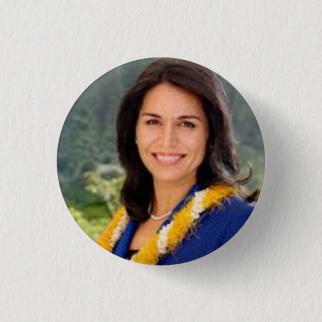 TULSI GABBARD 2020 Präsidentschaftsknopf Button (Vorderseite)