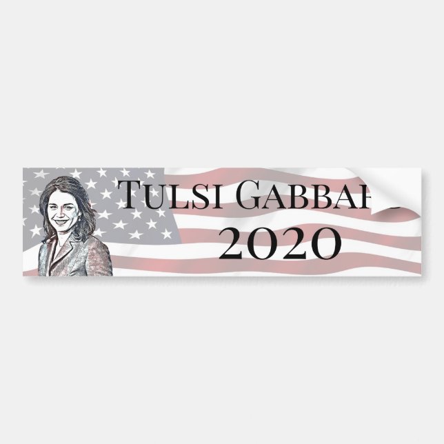 Tulsi Gabbard für den Präsidentschaftskandidaten 2 Autoaufkleber (Vorne)