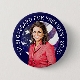 Tulsi Gabbard für die Präsidentschaftswahl 2020 Button