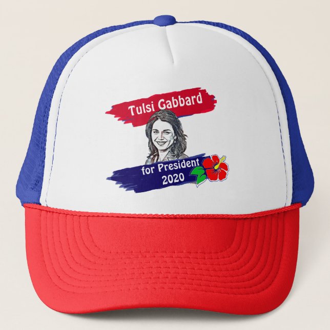 Tulsi Gabbard für die Präsidentschaftswahl 2020 Truckerkappe (Vorderseite)