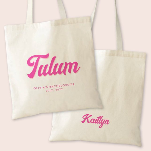 Tulum Bachelorette Party Sac fourre-tout personnal (Tulum Bachelorette Party Tote Bag)