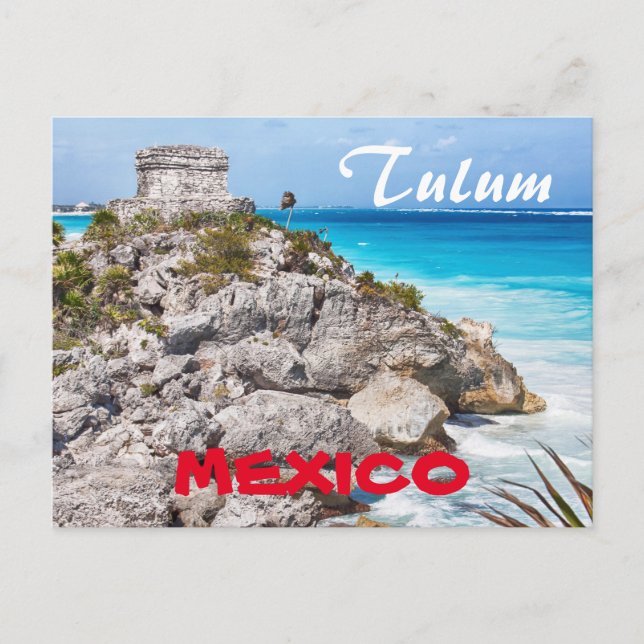 Tulum Maya Mexico Postcard Postkarte (Vorderseite)